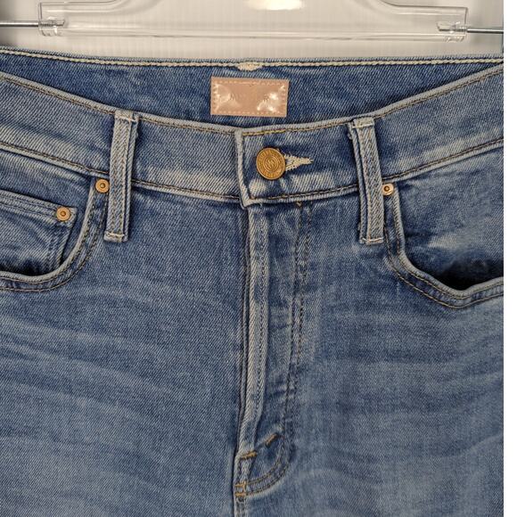 Mother Jeans The Tomcat Ankle Fray Kitty Corner Wash Stretch Button Fly 26 - Picture 4 of 13